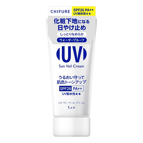 치후레 UV 선베일 크림 SPF26 PA++ 톤업 메이크업 베이스 50g