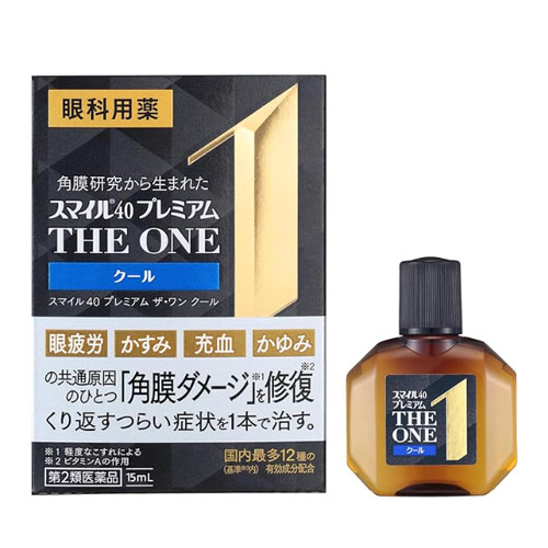 스마일40 프리미엄 더원 안약 15ml  (쿨타입) 【제2류의약품】●