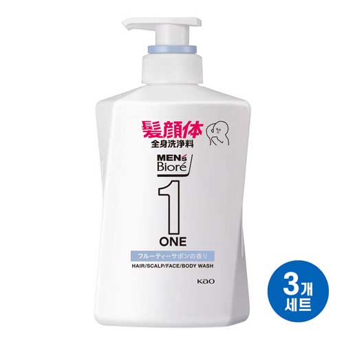 맨즈 비오레 ONE 올인원 사봉향 480ml3개세트