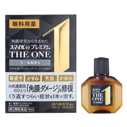 스마일40 프리미엄 더원 안약 15ml (쿨MAX)【제2류의약품】  청량감 레벨 7
