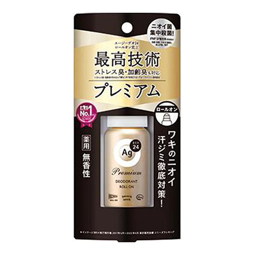 AG 데오24 프리미엄 데오드란트 롤온 무향 40mL