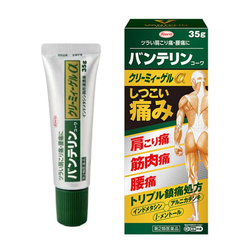 반테린 코아 크림 겔a  크림젤 35g 【제2류의약품】 어깨결림 근육통 요통