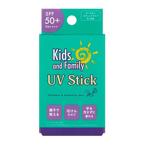 코지 UV 스틱 peco 디자인 SPF50+ PA++++ 얼굴·바디용 선케어 스틱 15g
