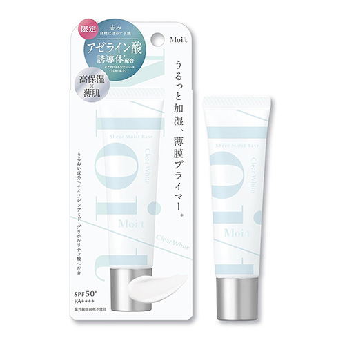모잇 시어 모이스트 베이스 AZ 50 클리어 화이트 30g 메이크업 베이스 SPF50+ PA++++ 톤업 베이스