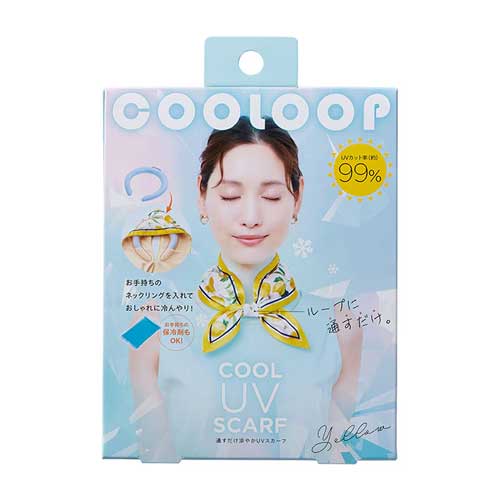 코지트 COGIT COOLOOP 쿨링 UV 스카프 옐로우 냉감 자외선차단 스카프