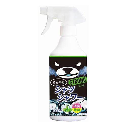 히야리 셔츠 샤워 스트롱 민트향 500ml 의류 냉감 탈취 섬유 케어 스프레이