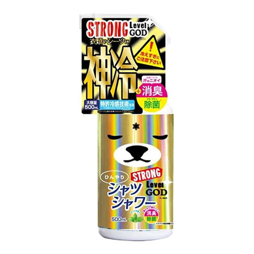 히야리 셔츠 샤워 스트롱 레벨 GOD 500ml 의류 냉감 탈취 섬유 케어 스프레이