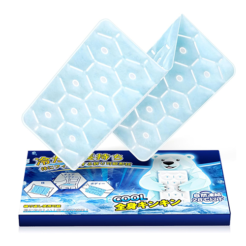 일본 GGPT 28도 자연 냉각 PCM 아이스 베개 쿨링 매트 41×30cm 블루