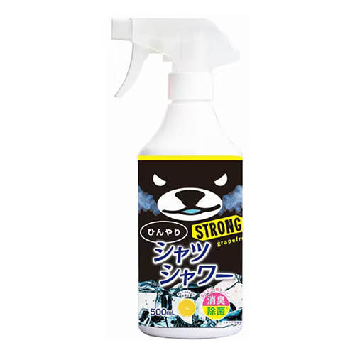 히야리 셔츠 샤워 스트롱 자몽향 500ml 의류 냉감 탈취 섬유 케어 스프레이