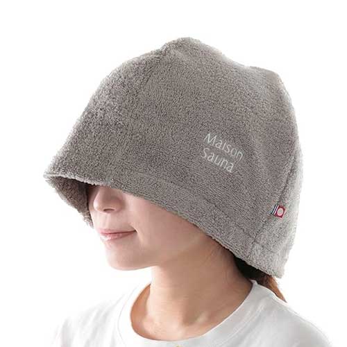 메종 사우나 (Maison Sauna)  이마바리 타월 사우나 모자 68cm 그레이