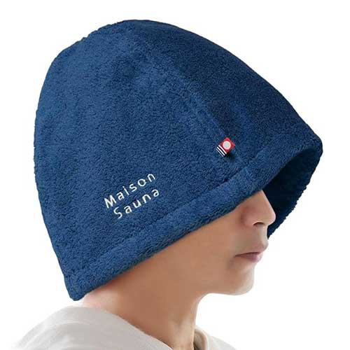 메종 사우나 (Maison Sauna)  이마바리 타월 사우나 모자 68cm 네이비