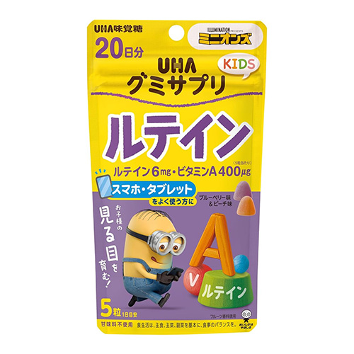 UHA 구미서플리 키즈 루테인 블루베리&피치맛 110g (20일분)
