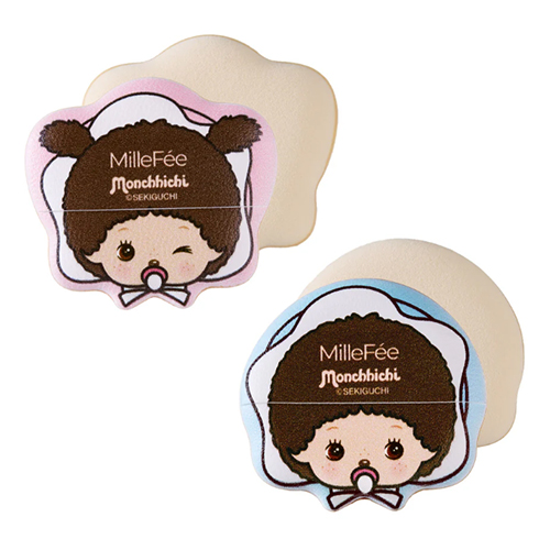 밀퓌millefee 몬치치 메이크업 M04 베비 치치 군 · 베이비 치치 짱 / 손가락 퍼프 (기간한정)
