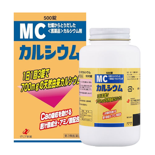 MC 칼슘500정　【제3류의약품】제리야 제약