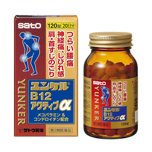 윤켈 B12 액티브 알파 120정 【제3류의약품】 신경 기능 개선제