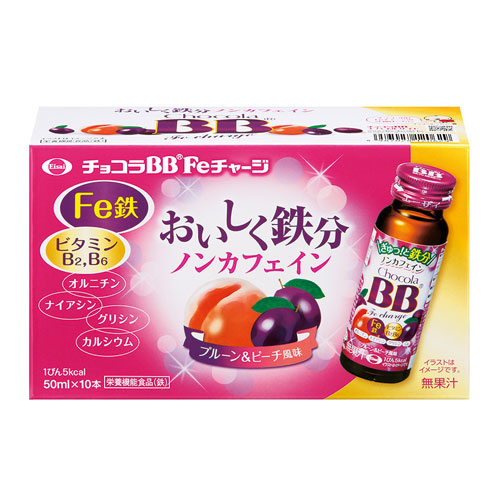 쇼콜라비비 Fe 차지 50mLx10병입 쇼콜라BB 노카페인 철분 드링크
