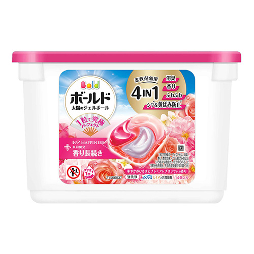 보르도 젤 볼 4in1 핑크 프리미엄  블라썸 향  캡슐세제 14개입 P&G