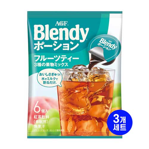 일본 AGF 브렌디 포션 과일티 3종 과일믹스 6개입 3개세트