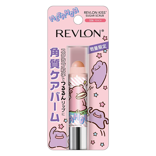 레브론(REVLON) 키스 슈가 스크럽 포켓 몬스터 야돈 556 피치 향 2.6g (기간한정)