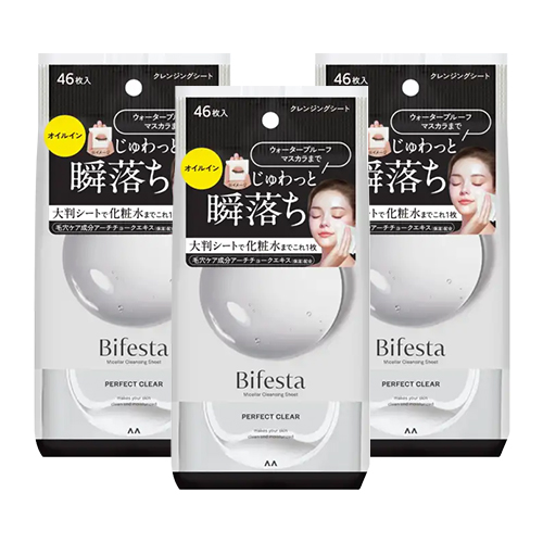 만담 비페스타 미셀라 클렌징 시트 퍼펙트 클리어 46장X3개세트