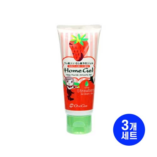 홈젤 딸기 오랄케어 홈젤 딸기 65g 3개