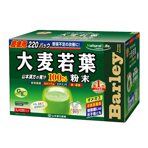 야마모토한방제약 새싹보리 녹즙 100% 3g×220포 대용량