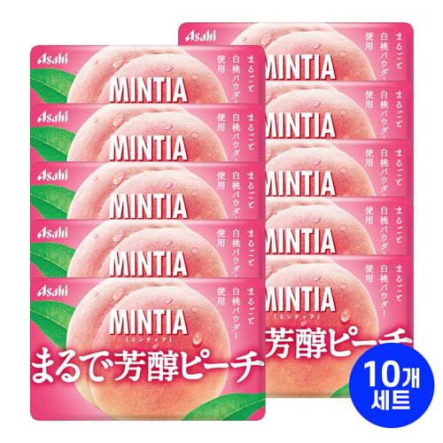 민티아 복숭아 그대로의 맛 피치 50정10개