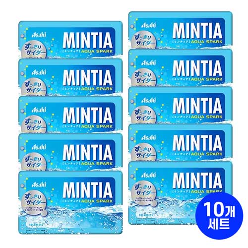 민티아 아쿠아 스파크 50정10개 상쾌한 사이다맛