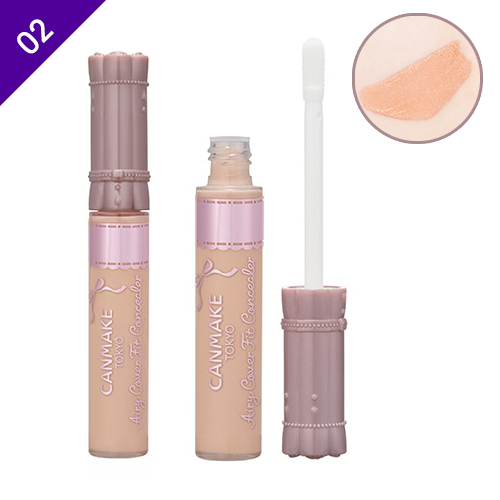 캔메이크 에어리 커버 핏 컨실러 02 내추럴 베이지 SPF50＋・PA＋＋＋＋ 6.3mL