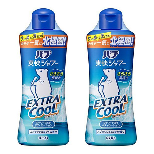 바브 상쾌 샤워 엑스트라 쿨 샤워용 바디 스킨(화장수) 스플래시 민트향 250mlx2개세트