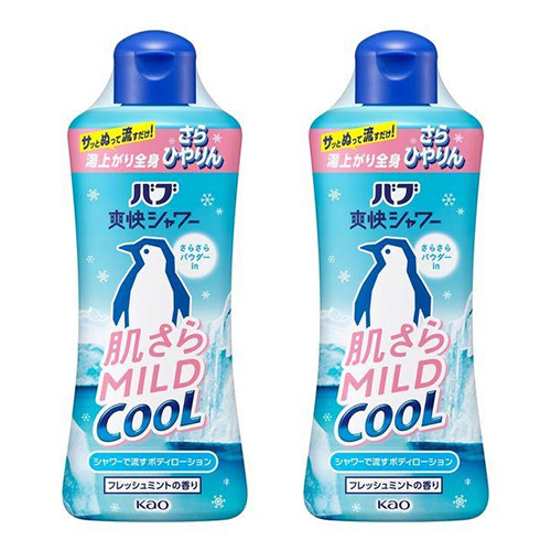 바브 상쾌 샤워 피부 보송 마일드 쿨 프레시 쿨링 젤 민트향 250ml x2개세트