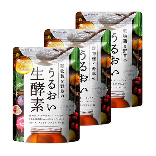 생효소 서플리 콜라겐 히알루론산 콤부차 유산균 효소 80종 30정X 3개