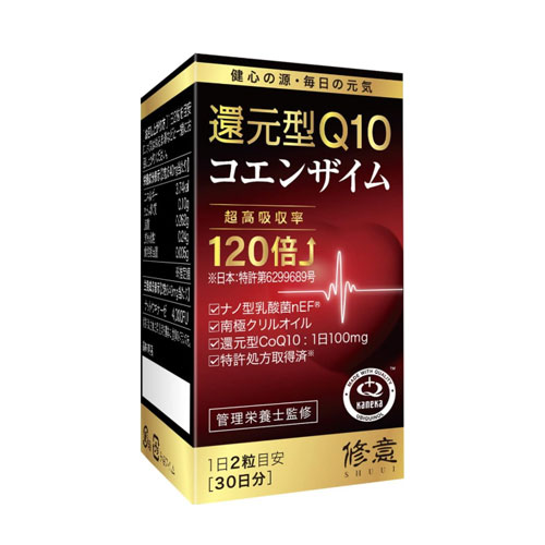 수의(SHUII) 환원형 코엔자임 Q10 100mg + 크릴오일 60정 (30일분)