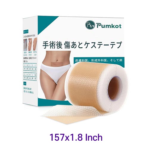 Pumkot 흉터 케어 실리콘 테이프 (흉터용)  157x1.8 Inch