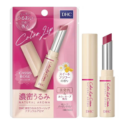 DHC 우루미 컬러 립 아로마 카시스 로제 1.5g
