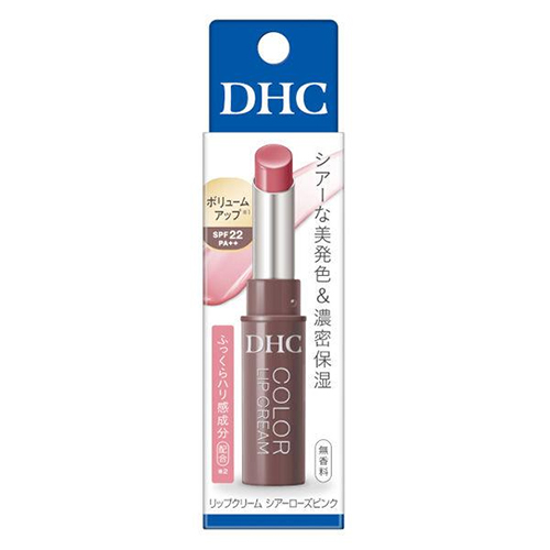 DHC 컬러 립크림 시어 로즈 핑크 SPF22 PA++ 1.5g