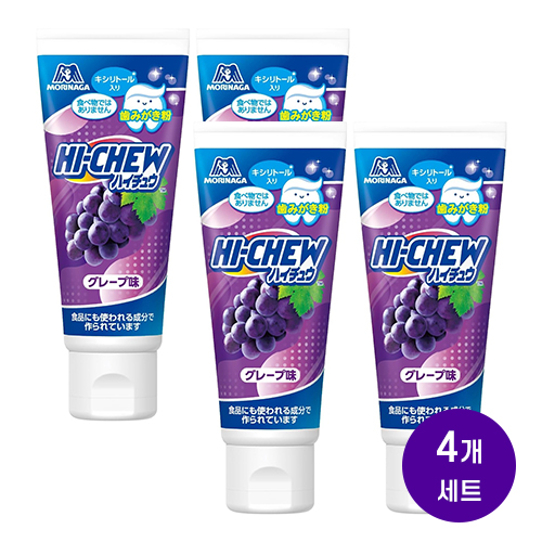 모리나가제과 하이츄 치약 포도맛  50g x 4개