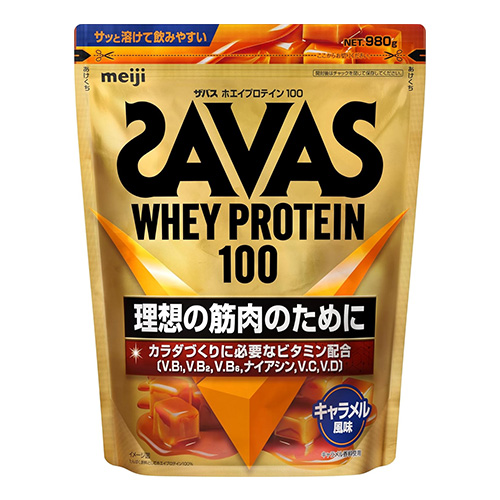 메이지 자바스(SAVAS) 웨이 프로틴 100 캐러멜맛 980g
