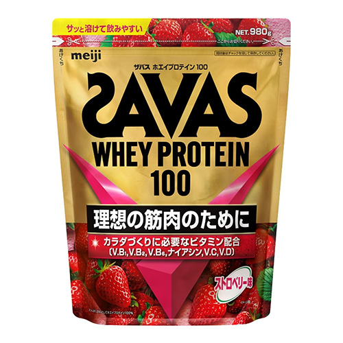 메이지 자바스(SAVAS) 웨이 프로틴 100 딸기맛 980g