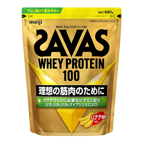 메이지 자바스(SAVAS) 웨이 프로틴 100 바나나맛 980g
