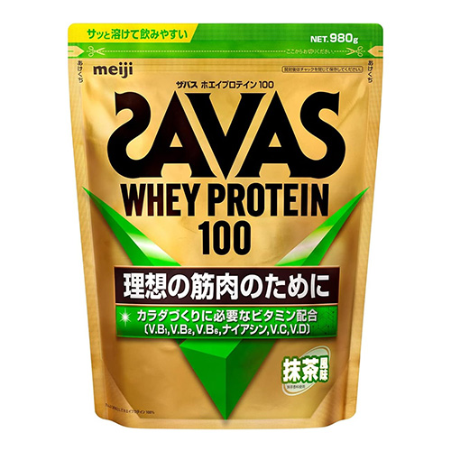 메이지 자바스(SAVAS)웨이 프로틴 100 말차맛 980g