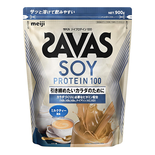 메이지 자바스(SAVAS)소이 프로틴 100 밀크티맛 900g