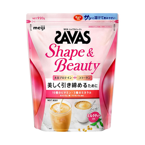 메이지 자바스(SAVAS)포 우먼 셰이프 & 뷰티 밀크티맛 920g
