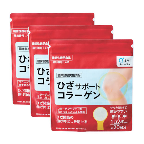 큐사이 무릎 서포트 콜라겐 100g 약20일분 3개세트 510502