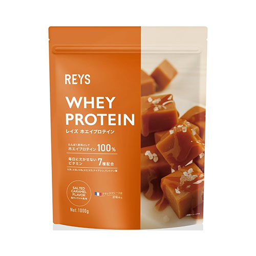 REYS 레이즈 분말 유청 단백질 WPC 웨이 프로틴 솔티드 캐러멜맛 1kg