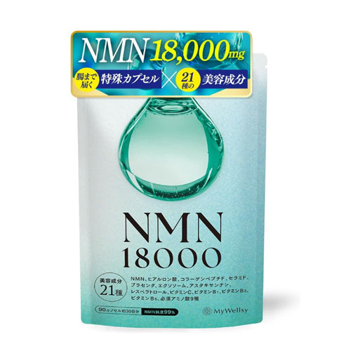 마이웰시 NMN 18,000mg 고순도 99% β-NMN 서플리먼트 90캡슐 약30일분