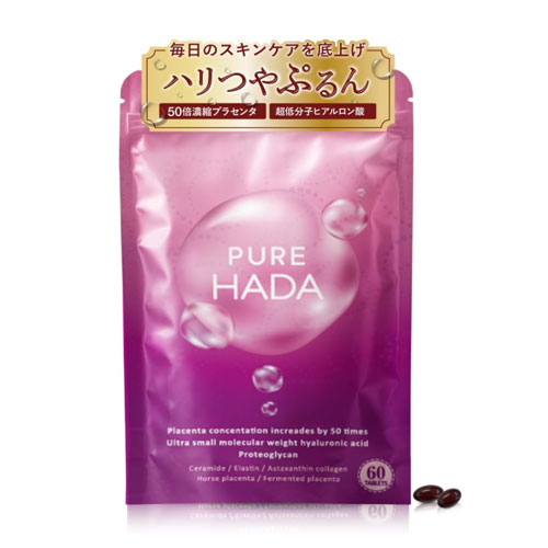 퓨어하다 50배 농축 플라센타 10,000mg 초저분자 히알루론산 콜라겐 세라마이드 엘라스틴 60정 30일분