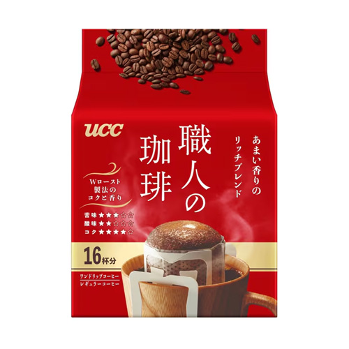 UCC 장인의 커피 원드립 커피 달콤한 향 리치 블렌드 112g (7g×16개입)