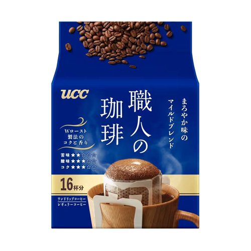 UCC 장인의 커피 원드립 커피 부드러운 마일드 블렌드 112g (7g×16개입)