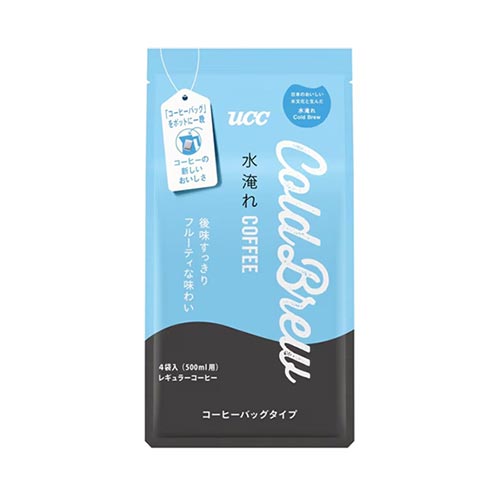 UCC 콜드브루 커피백 워터드립 아이스커피 120g (30g×4개입, 500ml용)